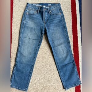 Jcrew Vintage Slim Straight Blue Jeans